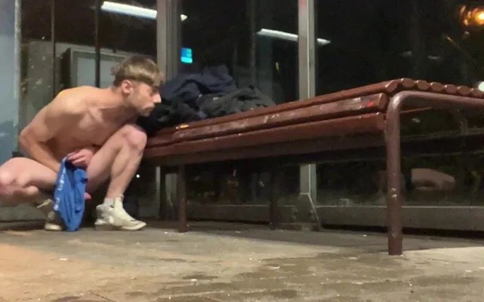 PublicExhibition: German Boy Guy Male Daring Outdoor