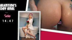 Valentine&#039;s Day Anal. Gfe, Bath, Blowjob with Dildo, Asking for Cumshot