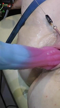 Far Spread Pussy Fucked by Machine 328 F