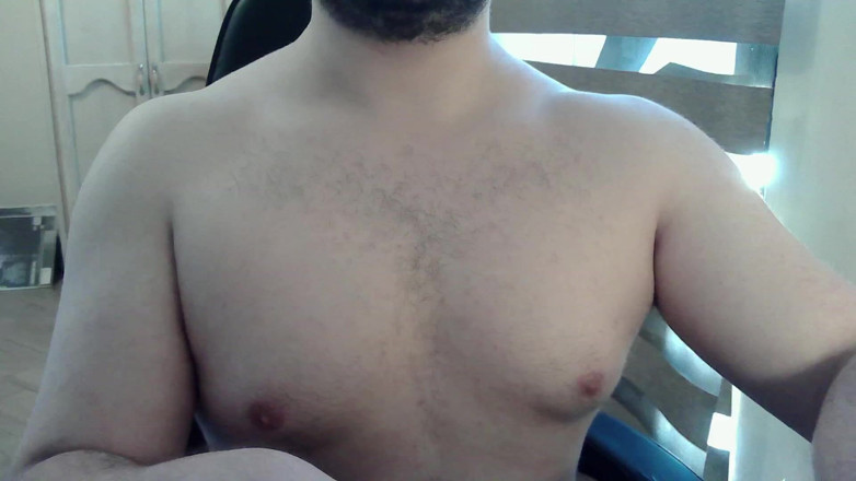Himbo_Fox: 肌肉发达的 camboy 锻炼他的上身