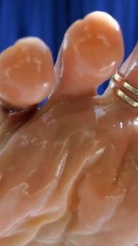 Oiled Feet with Toe Rings