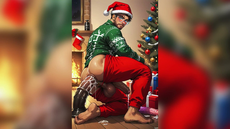 AI Blk: Man Anal Fuck Cum