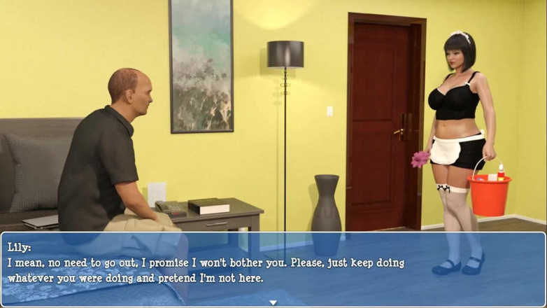 Dirty GamesXxX: Lily of the valley: housemaid with a butt plug in...