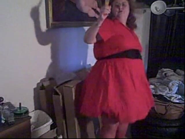 BBW nurse Vicki adventures with friends: Sexy dancing in my red dress part of a cam...