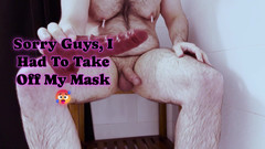 LilAndyWoodDoAnything: Masked anal freakout - dildo ukuran raksasa, crot sperma, deep gag