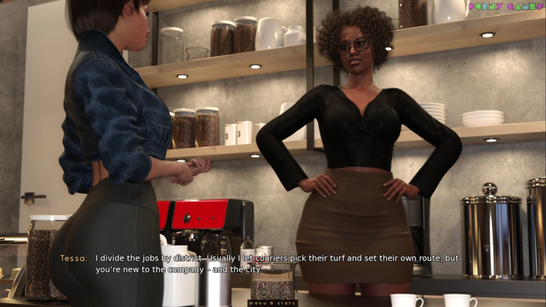 Porny Games: 두 핥는 빵집으로 할 수 있는 수지 - 첫 근무일, 발정난 일 2