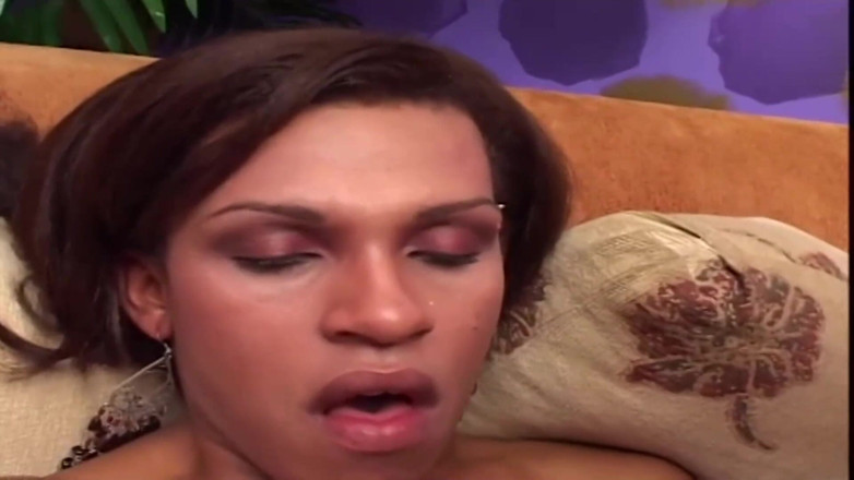Transcumzcom: Small tits lady-boy loves to fuck him in the ass
