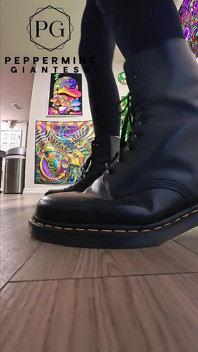 6'7 Giantess in Doc Martens Stomping Hard Vicious Slow-mo Stomps