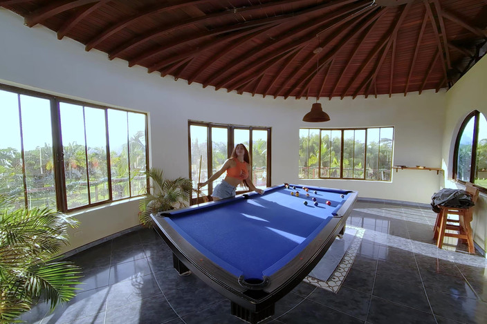 VR Latina: Topless Pool Persuasion