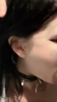 Goth Girl Got a Golden Shower in the Bathroom of a Nightclub and Got Fucked.