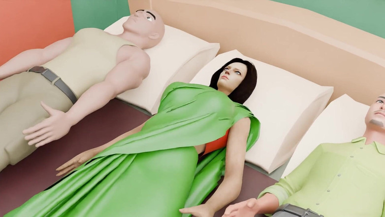 My house for adult: Mon mari et ma voisine me baisent au milieu de...