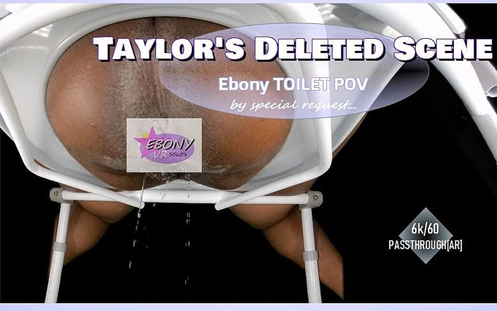 Ebony VR solos virtual reality adult films: Ebony Kencing Pada Sudut pandangan pertama tandas - mandi emas dubur...