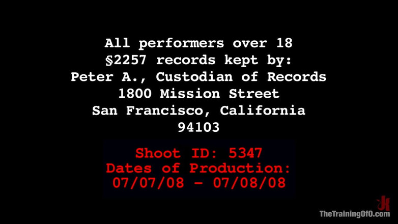 The Training of O by Kink: Việc đào tạo của Sabrina Fox, ngày hai