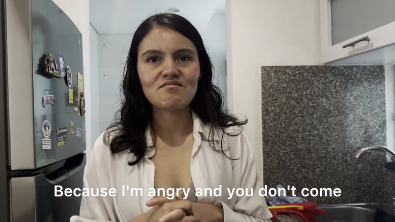 scarlettandc: Lesbian Sex with My Husband's Stepsister in the Kitchen While...