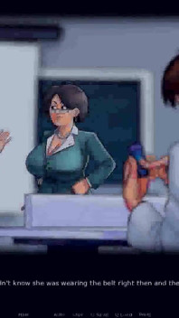 Summertime Saga: Profesor MILF berjalan di sekitar kolej dengan dildo dalam pepeknya ep 73