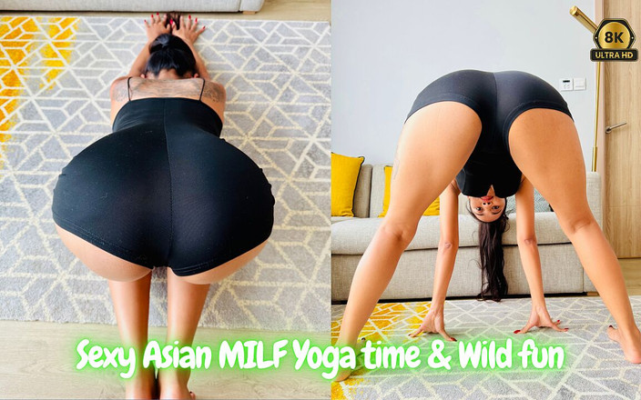 Fit lovers VR: Sexy asijská MILF jóga čas a divoká zábava