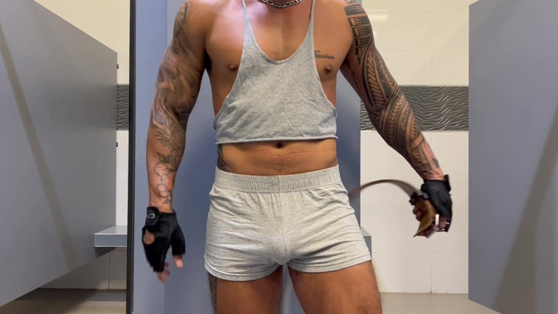 ortizjona: Shower at the Gym After Working Out the Jerk off...