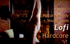 Maduro papai e jovem trans menina Lofi hardcore foda
