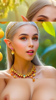 Beautiful Big Breasted Nude Elf Girl with Abiu