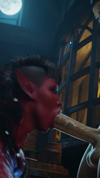 Futanari Lae'zel Deepthroat & Anal Karlach Demon - 3D Baldurs Gate Futa Girls Animation