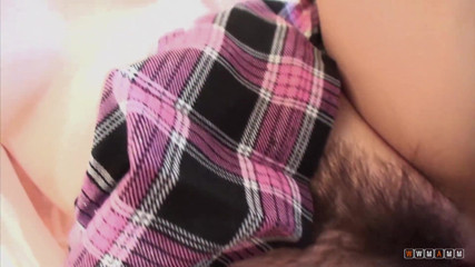 WWMAMM: Juicy booty Asian college girl gets pussy stretched by stiff...
