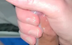 Cum Rubbing Messy Handjob Rubbing Cum on Me
