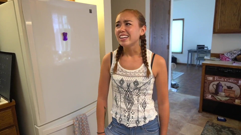 BrandiBraids: Naughty Stepdaughter Bribes Stepdad for Sex Lesson
