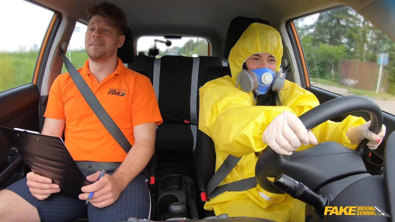 Fake Driving School: Take off My Hazmat Suit and Fuck Me