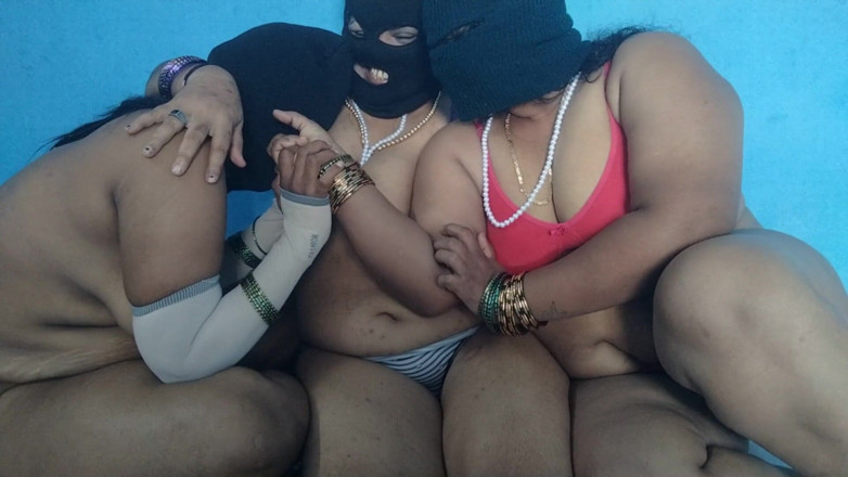 Tamil lesbian: Three Lesbian Hot Talking and Boobs Sucking