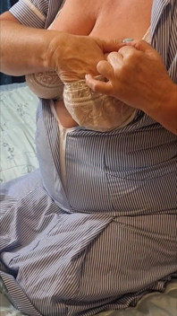 Naughty Nurse Julie - Bra Reveal & Teasing Huge Tits