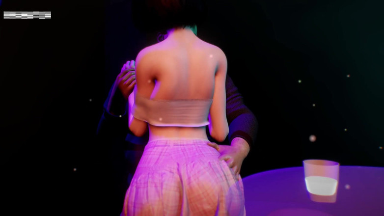 X Hentai: Şehvetli kız arkadaş gece kulübünde yabancı adamla sikişiyor - 3 boyutlu animasyon