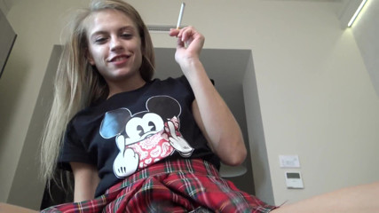 Femdom Austria: Sucking Fag of the Cheeky Humiliatrix Teen Slut!