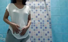Adorable teen Filipina takes shower