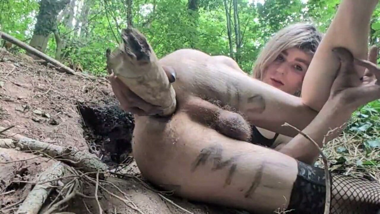 Heather Ashley: Heather Fucks Herself with Stick as Dildo