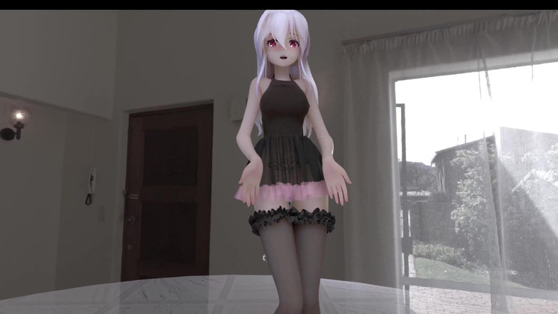 MikuMotion: [mmd] 弱音chocolate Cream Black Stockings; Dress; Butt Plug; Anal Beads; Erotic...