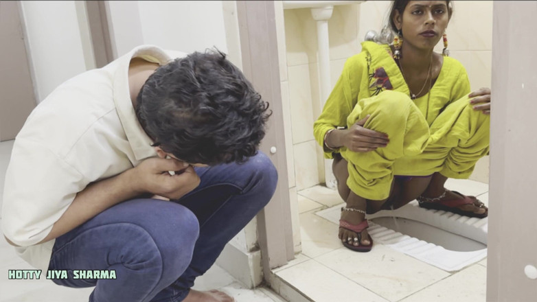 Desi Club House: After Pissing in Toilet Desi Bhabhi Fucking Hard by Neighbor...