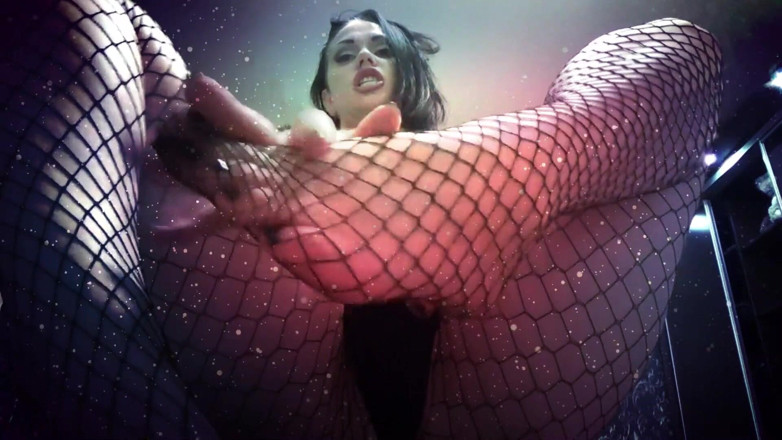 Goddess Misha Goldy: You are weak for my feet in fishnets JOI
