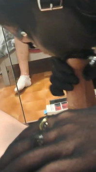 MILF Takes Cock in Her Mouth Upside Down, POV