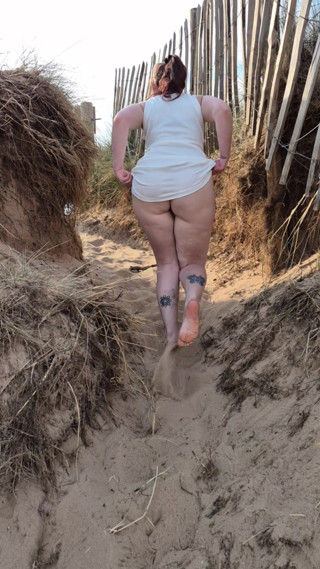 Mr D and Mrs C: Public Nudity Amateur Sexy Wife Naked Playing with Herself on...
