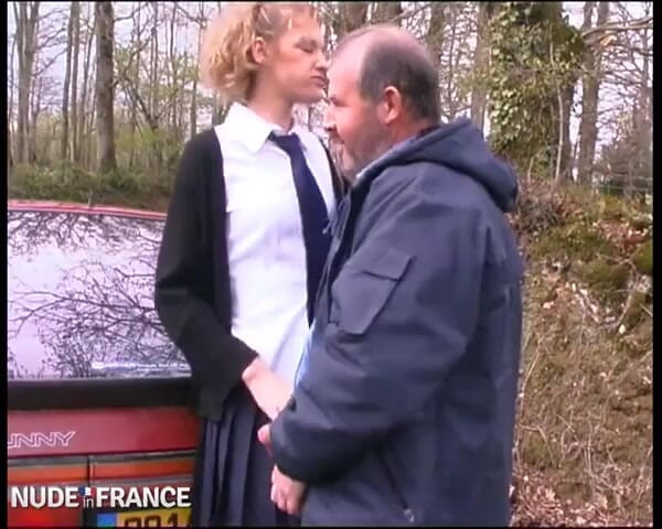 La France a Poil: Tall blonde college girl gets sodomized by a big cock