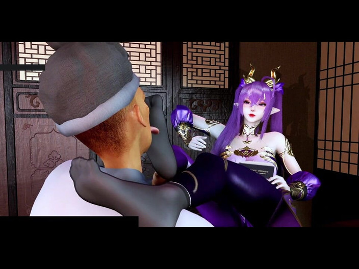 X Hentai: Deusa da Fantasia: Rainha animada do rabo - 3D Animation Hentai