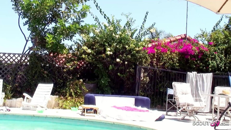 Full porn collection: Cute teen Kaci fucked by pool boy with big cock...