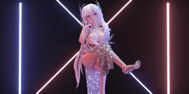 MikuMotion: Phut honsexy sukienka; Czarne pończochy; Białe pończochy; Wielkie cycki Jiggling;...