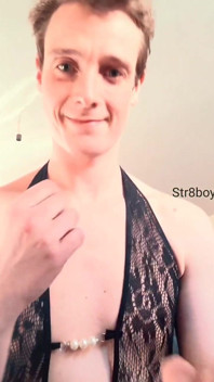 Straight Bottom Boy with Femboy Kink Shows Face and Body for First Time