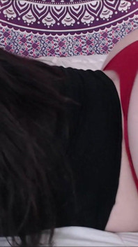 Rabo tremendo bbw fio dental vermelho