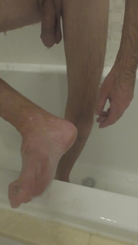 Washing My Feet for My Foot Worshippers