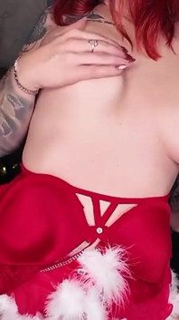 Fingering My Pussy in Front of the Christmas Tree!