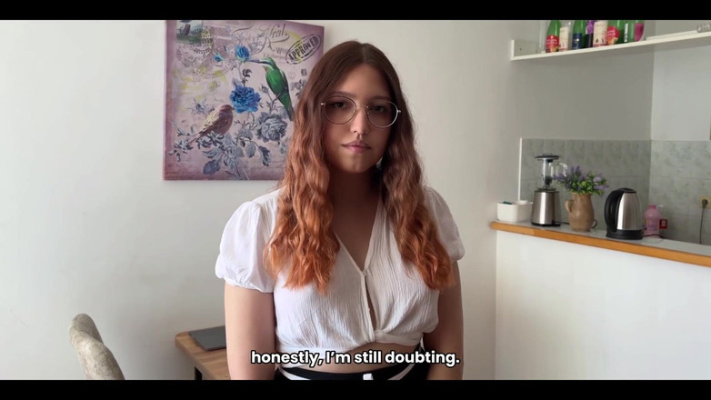 Mily Moony: Seductive Real Estate Agent in Pantyhose Fucks Her Client for...