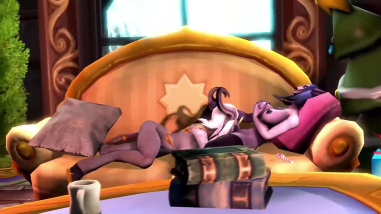 Wraith ward: Draenei Demon Girls Eating Eachother : Warcraft Parody