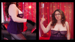 Arya Grander: Průhledná magie - Křivky v pohybu - Mini šaty purple mesh